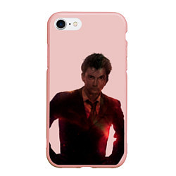 Чехол iPhone 7/8 матовый David Tennant, цвет: 3D-светло-розовый