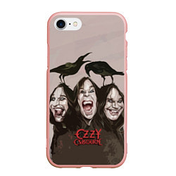 Чехол iPhone 7/8 матовый Ozzy Osbourne, цвет: 3D-светло-розовый