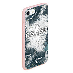 Чехол iPhone 7/8 матовый CS GO - Контра, цвет: 3D-светло-розовый — фото 2