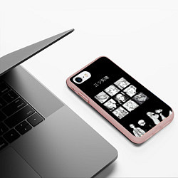 Чехол iPhone 7/8 матовый Мицуя Такаши Токийские reveng, цвет: 3D-светло-розовый — фото 2