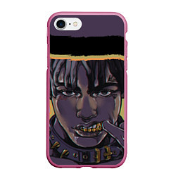 Чехол iPhone 7/8 матовый NUMB XXXTENTACION Z, цвет: 3D-малиновый