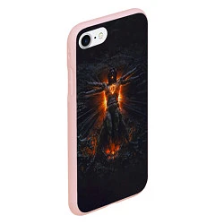 Чехол iPhone 7/8 матовый Clayman - In Flames, цвет: 3D-светло-розовый — фото 2