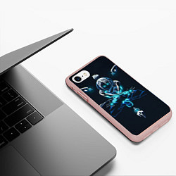 Чехол iPhone 7/8 матовый Рэйф, цвет: 3D-светло-розовый — фото 2