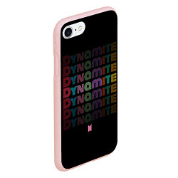 Чехол iPhone 7/8 матовый DYNAMITE BTS, цвет: 3D-светло-розовый — фото 2