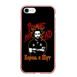 Чехол iPhone 7/8 матовый Punks Not Dead КиШ, цвет: 3D-светло-розовый