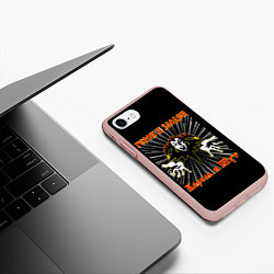 Чехол iPhone 7/8 матовый Герои и Злодеи КиШ, цвет: 3D-светло-розовый — фото 2