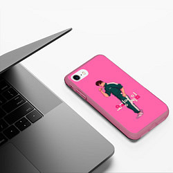 Чехол iPhone 7/8 матовый 218, цвет: 3D-малиновый — фото 2