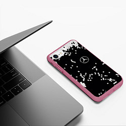 Чехол iPhone 7/8 матовый Мерин, цвет: 3D-малиновый — фото 2