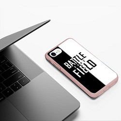 Чехол iPhone 7/8 матовый БАТЛФИЛД 2042 ЛОГОТИП, цвет: 3D-светло-розовый — фото 2