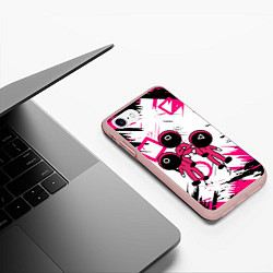 Чехол iPhone 7/8 матовый Игра в кальмара Squid Game, цвет: 3D-светло-розовый — фото 2