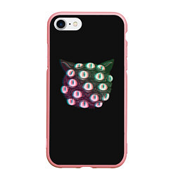 Чехол iPhone 7/8 матовый Космический Кот Монстр, цвет: 3D-баблгам