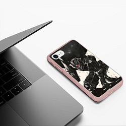 Чехол iPhone 7/8 матовый BERSERK ILLUSTRATION БЕРСЕРК, цвет: 3D-светло-розовый — фото 2