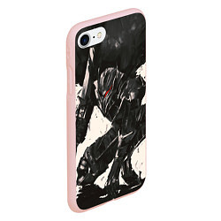 Чехол iPhone 7/8 матовый BERSERK ILLUSTRATION БЕРСЕРК, цвет: 3D-светло-розовый — фото 2