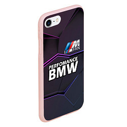 Чехол iPhone 7/8 матовый BMW Perfomance, цвет: 3D-светло-розовый — фото 2