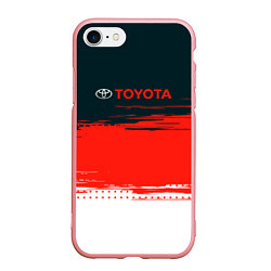 Чехол iPhone 7/8 матовый Toyota Texture, цвет: 3D-баблгам