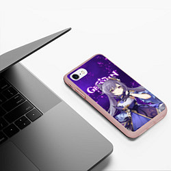 Чехол iPhone 7/8 матовый КЭ ЦИН KEQING, цвет: 3D-светло-розовый — фото 2