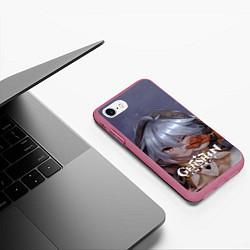 Чехол iPhone 7/8 матовый Genshin Impact: Razor Genshin, цвет: 3D-малиновый — фото 2