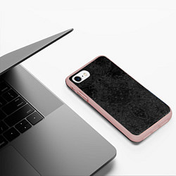 Чехол iPhone 7/8 матовый Лицо монстра monster face, цвет: 3D-светло-розовый — фото 2