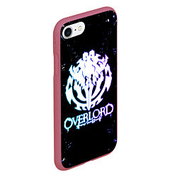 Чехол iPhone 7/8 матовый OVERLORD оверлорд neon НЕОН, цвет: 3D-малиновый — фото 2