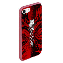 Чехол iPhone 7/8 матовый TOKYO REVENGERS BLACK RED DRAGON, цвет: 3D-малиновый — фото 2