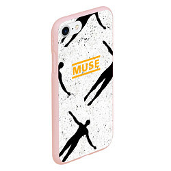 Чехол iPhone 7/8 матовый Absolution - Muse, цвет: 3D-светло-розовый — фото 2