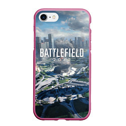 Чехол iPhone 7/8 матовый Battlefield 2042 - КАЛЕЙДОСКОП, цвет: 3D-малиновый
