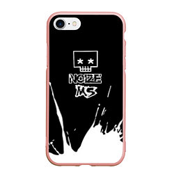 Чехол iPhone 7/8 матовый Noize MC Нойз МС, цвет: 3D-светло-розовый
