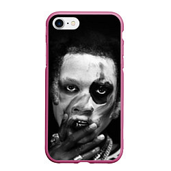 Чехол iPhone 7/8 матовый Denzel clown, цвет: 3D-малиновый