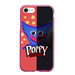 Чехол iPhone 7/8 матовый POPPY PLAYTIME: TWO SIDES, цвет: 3D-малиновый