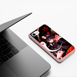 Чехол iPhone 7/8 матовый УЛЬТ ХУ ТАО HU TAO, цвет: 3D-светло-розовый — фото 2