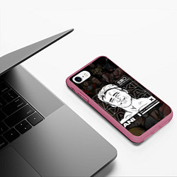 Чехол iPhone 7/8 матовый BILLY HERRINGTON ANIKI, цвет: 3D-малиновый — фото 2