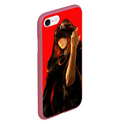 Чехол iPhone 7/8 матовый ELden ring девушка, цвет: 3D-малиновый — фото 2