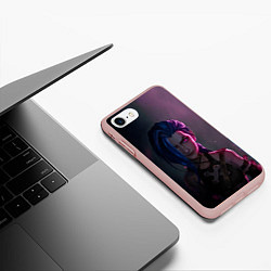 Чехол iPhone 7/8 матовый Evil Jinx, цвет: 3D-светло-розовый — фото 2