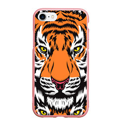 Чехол iPhone 7/8 матовый ТИГР СИМВОЛ НОВОГО ГОДА 2022 TIGER, цвет: 3D-баблгам