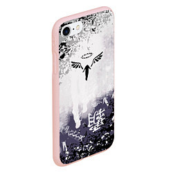 Чехол iPhone 7/8 матовый Токийские мстители - Подтёки красок, цвет: 3D-светло-розовый — фото 2