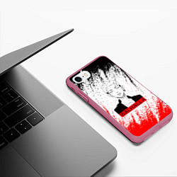Чехол iPhone 7/8 матовый Токийские мстители - Valhalla, цвет: 3D-малиновый — фото 2