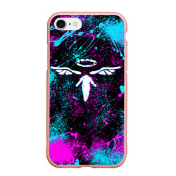 Чехол iPhone 7/8 матовый TEAM VALHALLA ВАЛЬХАЛЛА NEON, цвет: 3D-светло-розовый