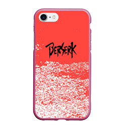 Чехол iPhone 7/8 матовый Берсерк Berserk, цвет: 3D-малиновый