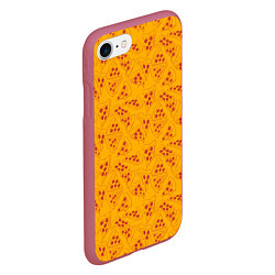 Чехол iPhone 7/8 матовый Пиццерия, цвет: 3D-малиновый — фото 2