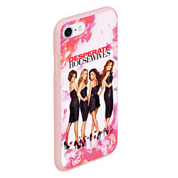 Чехол iPhone 7/8 матовый Отчаянные домохозяйки, героини, цвет: 3D-светло-розовый — фото 2