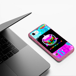 Чехол iPhone 7/8 матовый 6IX9INE GOOBA TEKASHI 69, цвет: 3D-малиновый — фото 2