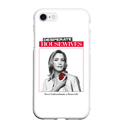 Чехол iPhone 7/8 матовый Desperate Housewives - Felicity Huffman, цвет: 3D-белый