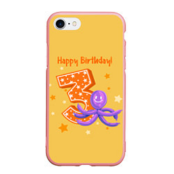 Чехол iPhone 7/8 матовый Третий день рождения, цвет: 3D-баблгам