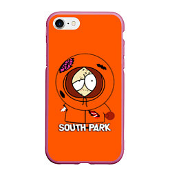 Чехол iPhone 7/8 матовый South Park - Южный парк Кенни, цвет: 3D-малиновый