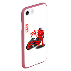 Чехол iPhone 7/8 матовый Эпичный Сётаро - Akira, цвет: 3D-малиновый — фото 2