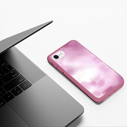 Чехол iPhone 7/8 матовый Tie-dye Pink, цвет: 3D-малиновый — фото 2