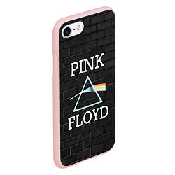 Чехол iPhone 7/8 матовый PINK FLOYD LOGO - ПИНК ФЛОЙД ЛОГОТИП, цвет: 3D-светло-розовый — фото 2