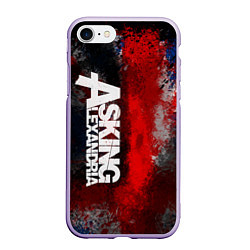Чехол iPhone 7/8 матовый Asking Alexandria British, цвет: 3D-светло-сиреневый
