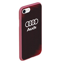 Чехол iPhone 7/8 матовый Audi logo, цвет: 3D-малиновый — фото 2