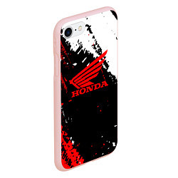 Чехол iPhone 7/8 матовый Honda Logo Auto, цвет: 3D-светло-розовый — фото 2